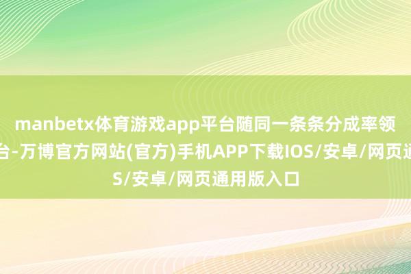 manbetx体育游戏app平台随同一条条分成率领程序的出台-万博官方网站(官方)手机APP下载IOS/安卓/网页通用版入口