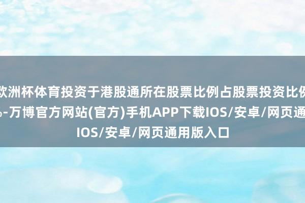 欧洲杯体育投资于港股通所在股票比例占股票投资比例的0-50%-万博官方网站(官方)手机APP下载IOS/安卓/网页通用版入口