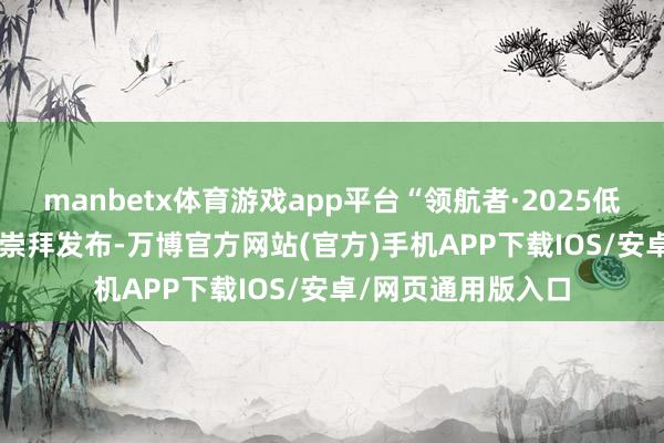 manbetx体育游戏app平台“领航者·2025低空经济TOP100”崇拜发布-万博官方网站(官方)手机APP下载IOS/安卓/网页通用版入口
