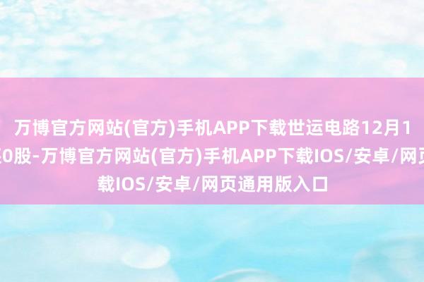 万博官方网站(官方)手机APP下载世运电路12月19日融券偿还0股-万博官方网站(官方)手机APP下载IOS/安卓/网页通用版入口